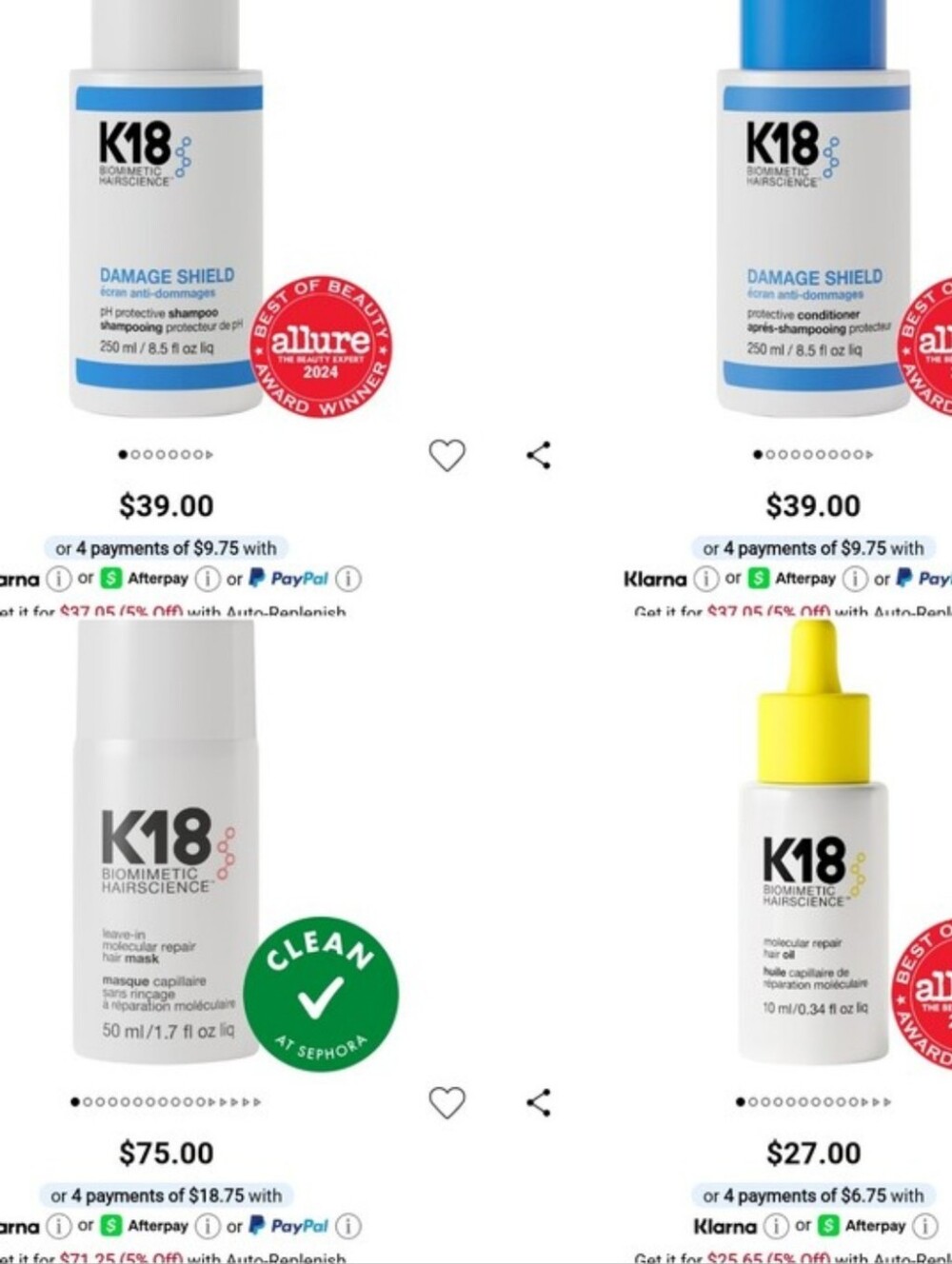 Authentic New K 18 Hair Care Bundle - Picture 5 of 5